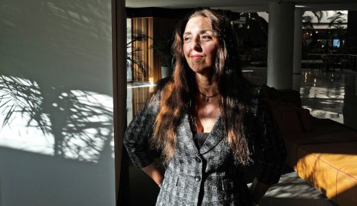 Pilar Manchón durante una intervención pública